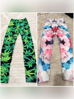 New Women’s Weed and Pills BUNDLE leggings